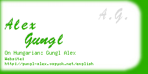 alex gungl business card